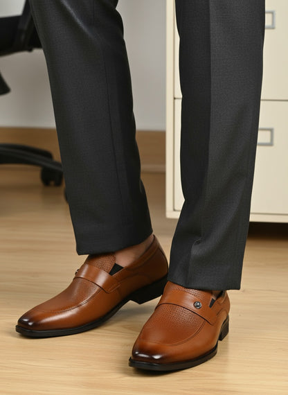 Alberto Torresi Tan Formal Shoe For Men