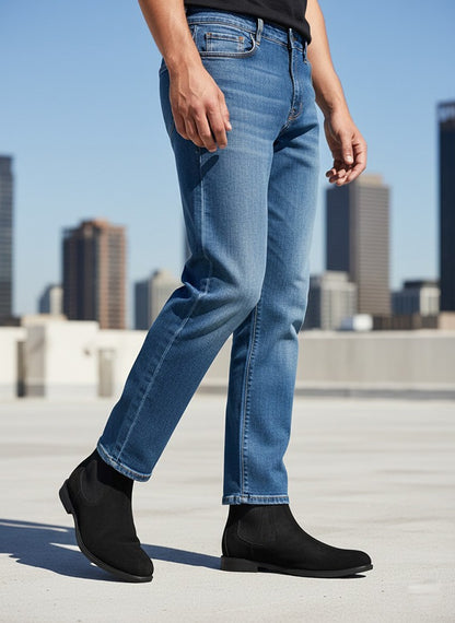 Alberto Torresi Black Narrow Boots for Men