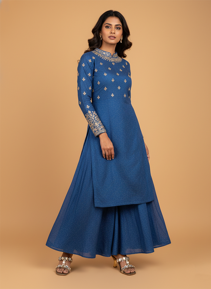 Starlight T-Strap Crystal Stiletto in Champagne Gold Sandal