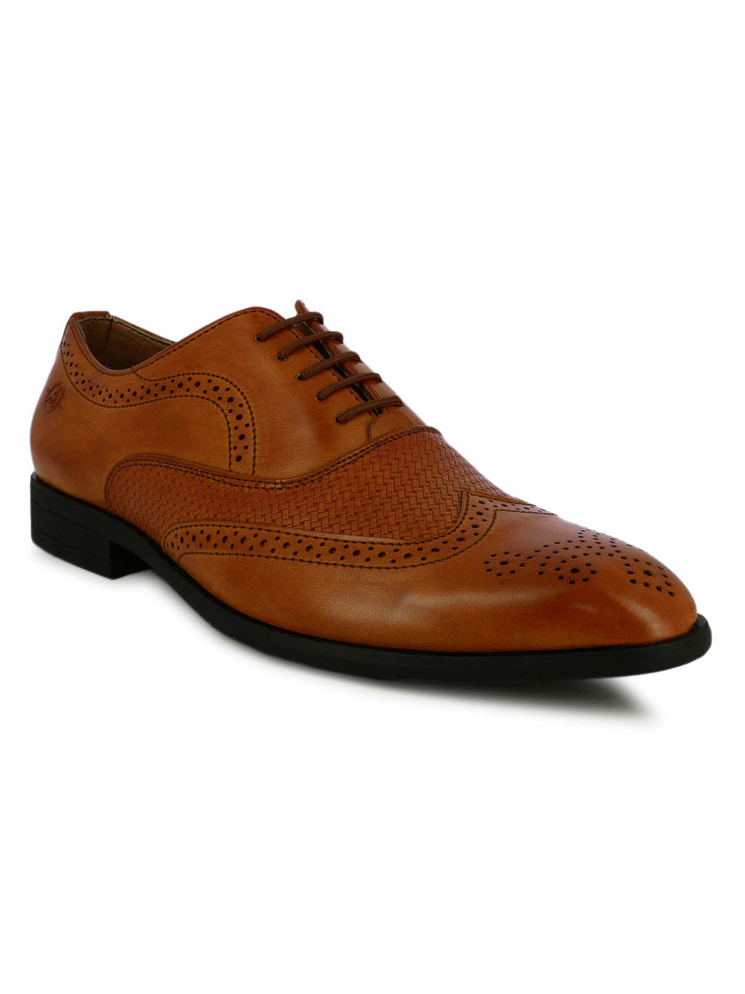 Tan Brogue Shoes For Men