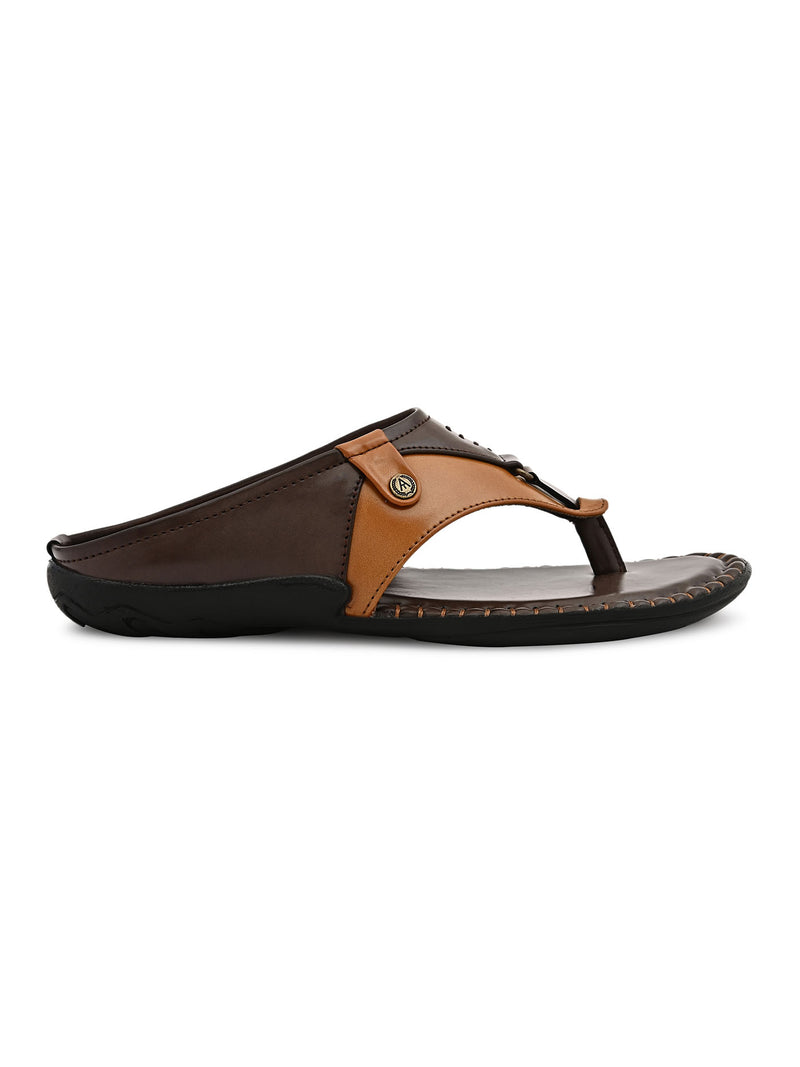 Alberto Torresi Men Dark Brown Outdoor Slippers