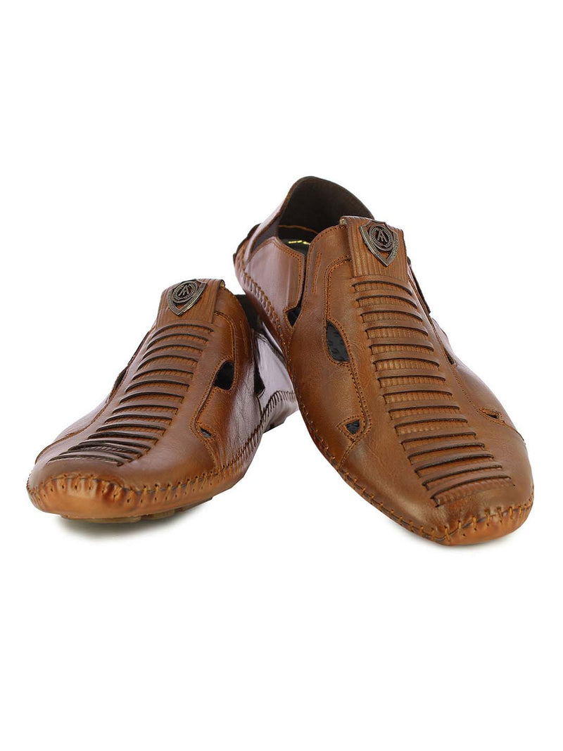 Alberto torresi men's sales leather sandals and floaters