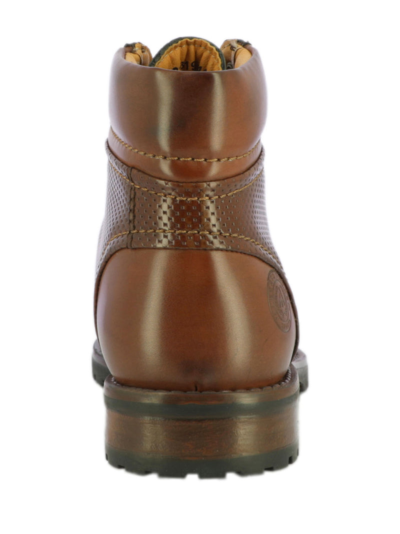 Alberto Torresi Men's Tybalt Textured Brown Boots