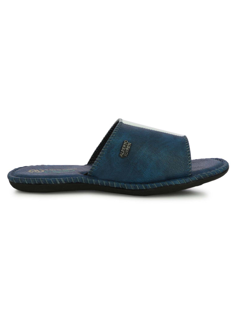 Alberto Torresi Men's Nova Blue Casual Slippers