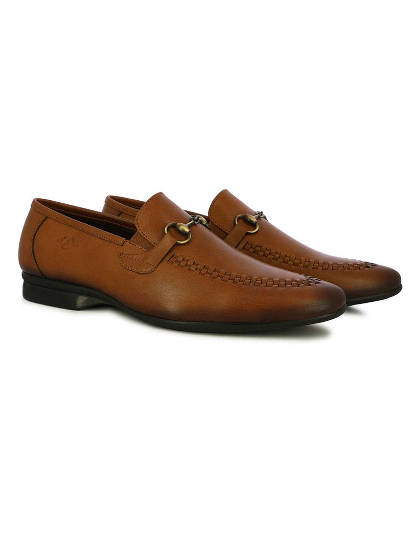 Alberto Torresi Venice Men's Tan Buckle Slip-Ons