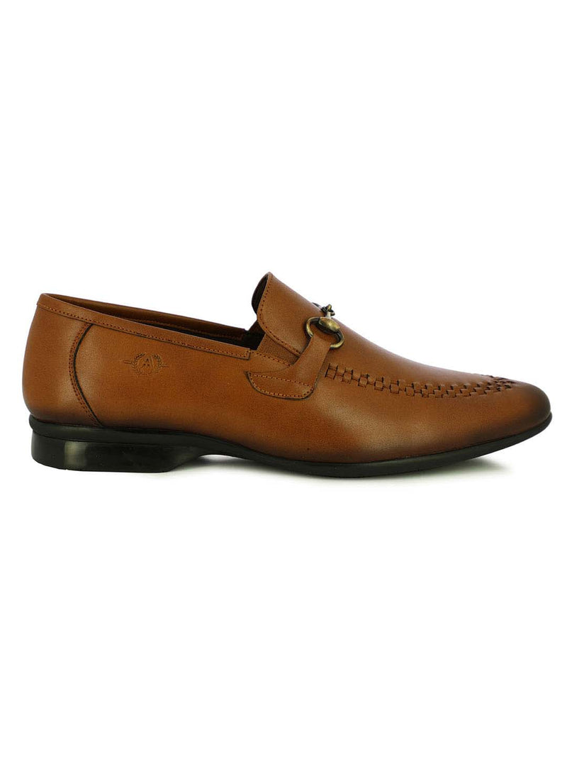 Alberto Torresi Venice Men's Tan Buckle Slip-Ons
