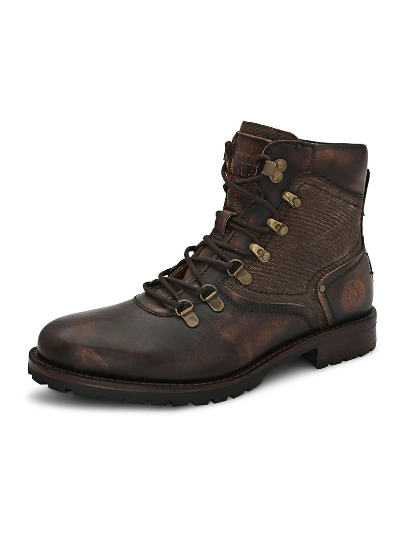 Brown Lace up Boots