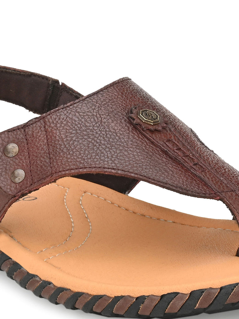 Bordo Unique Leather Sandals For Men