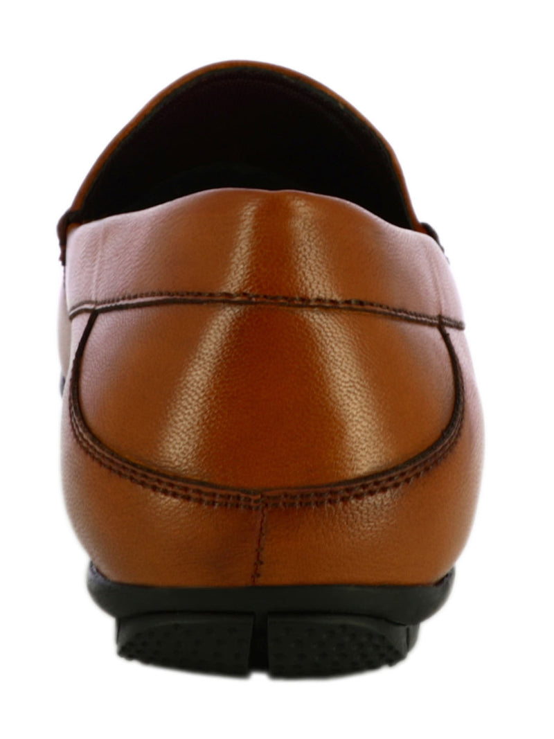 Tan Tassel  Loafer Shoes For Men