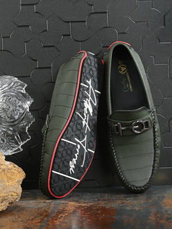 Louis Vuitton Mens Black Loafer Buckle Dress Shoes