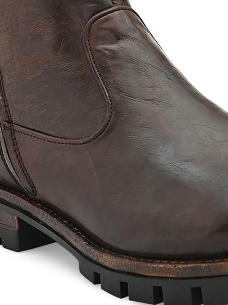 Brown Ankle Length Boots