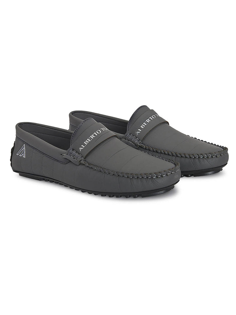 Alberto torresi Synthetic Grey Casual Loafers