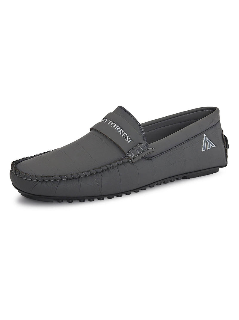 Alberto torresi Synthetic Grey Casual Loafers