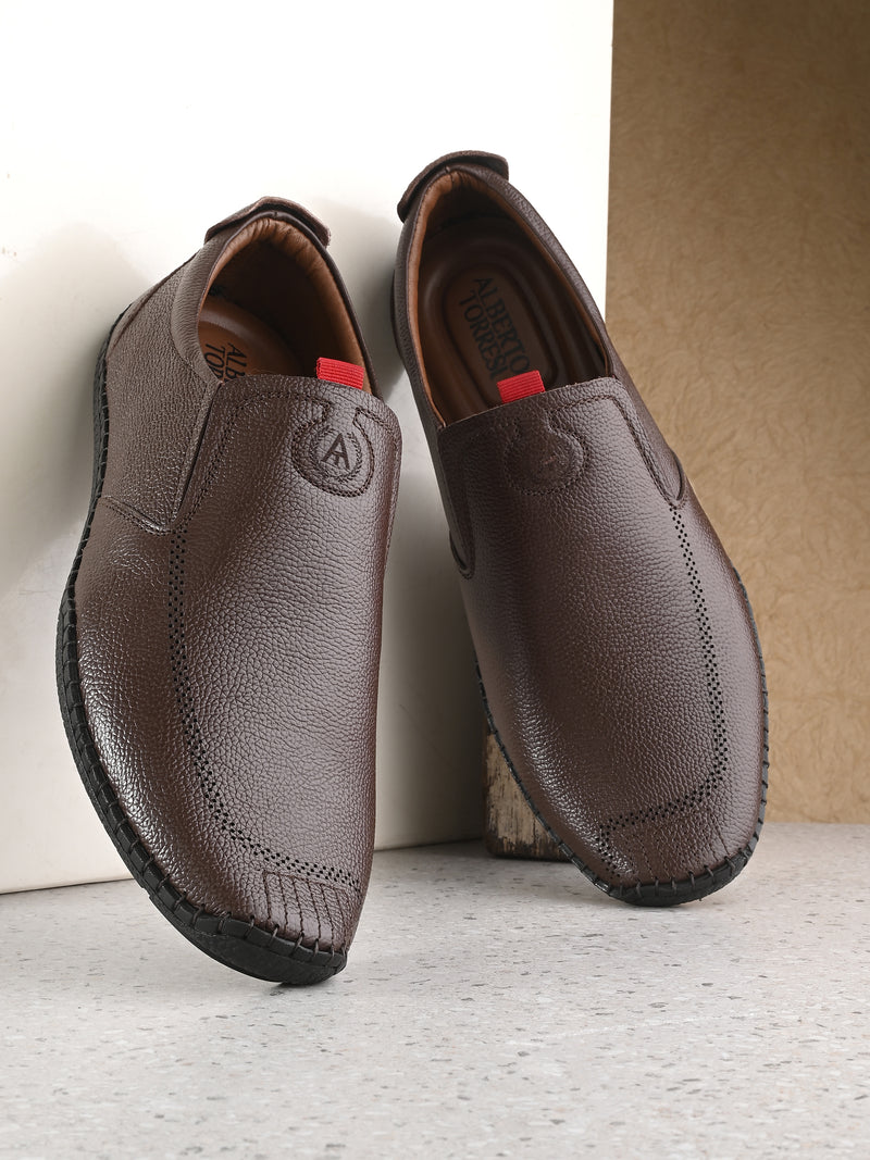 Alberto Torresi | Genuine Mild Leather Flexible Swing Shoe Loafer With PU Footbed And Leather Linning For Men