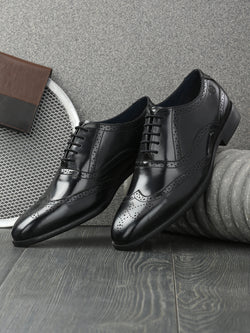 Alberto Torresi Black formal Brogue Shoes