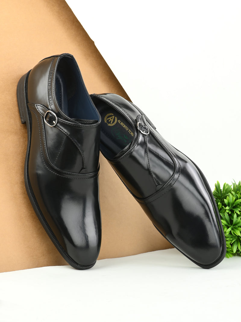 Alberto Torresi Black Slipon formal Shoes