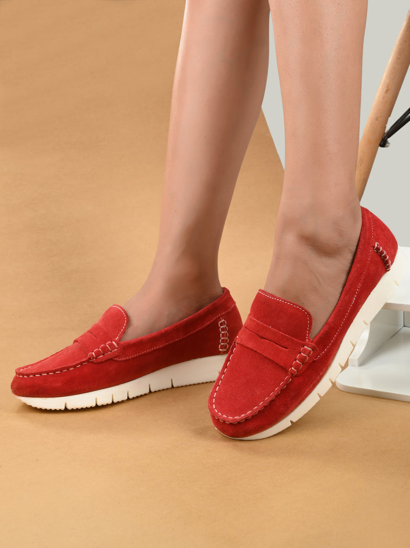 Alberto Torresi All Day Suede Thick Sole Loafer/ Sneaker for Women