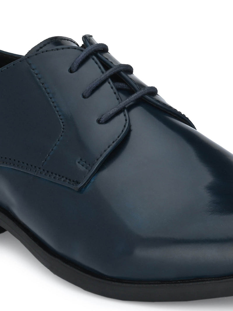 Navy Lace Up Formal Shoes