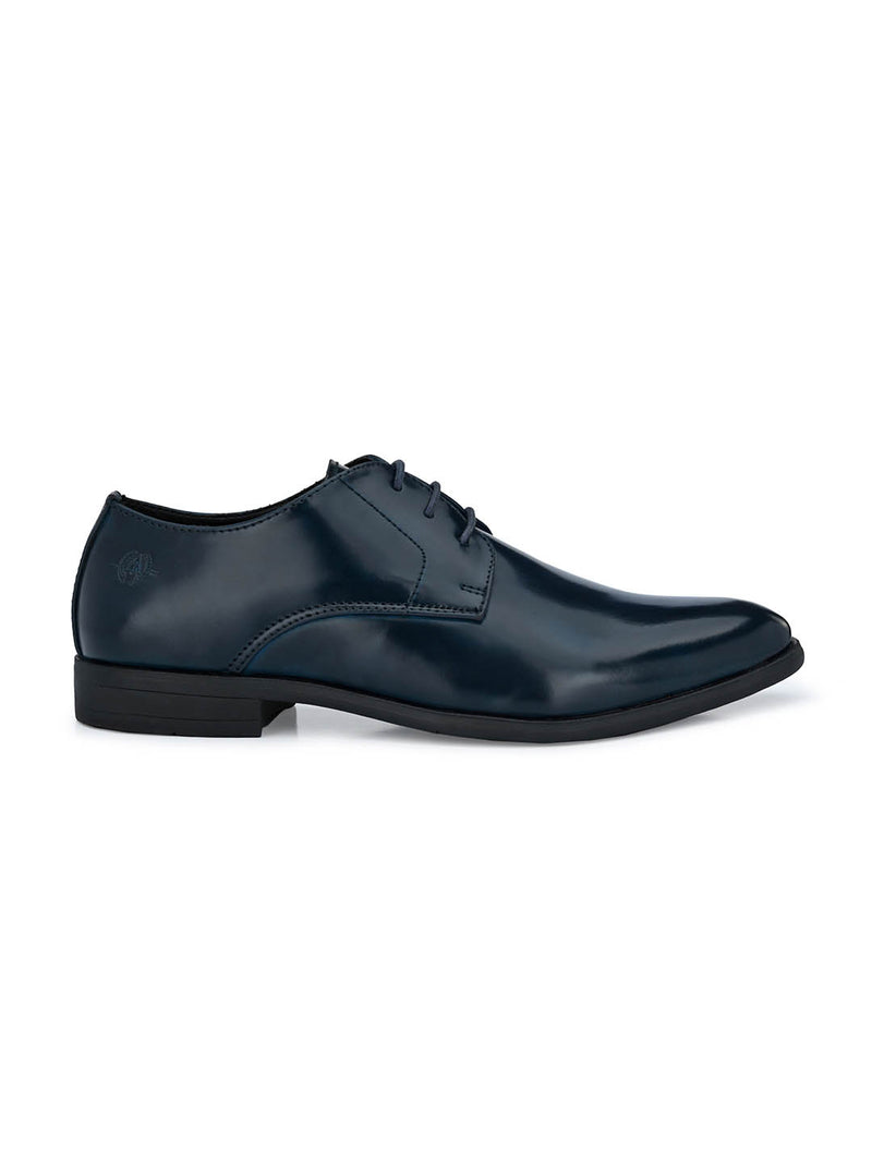 Navy Lace Up Formal Shoes